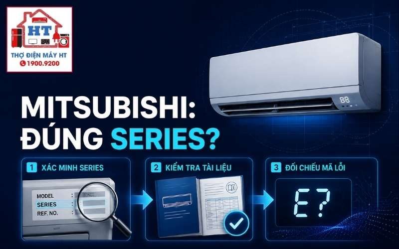 Mã lỗi Mitsubishi Electric: tra theo model/series