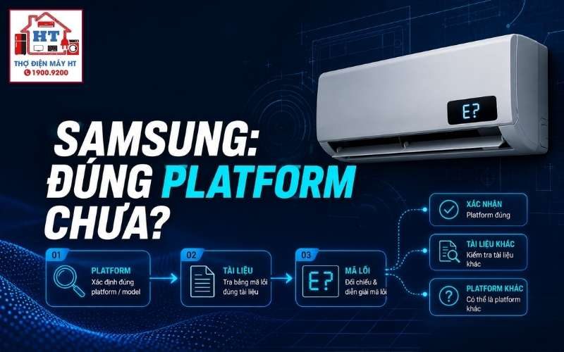 Mã lỗi máy lạnh Samsung: tra theo model và platform 1 Mã lỗi máy lạnh Samsung: tra theo model và platform