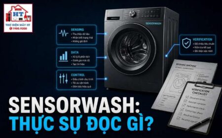 Electrolux SensorWash: sensing và logic điều khiển theo model