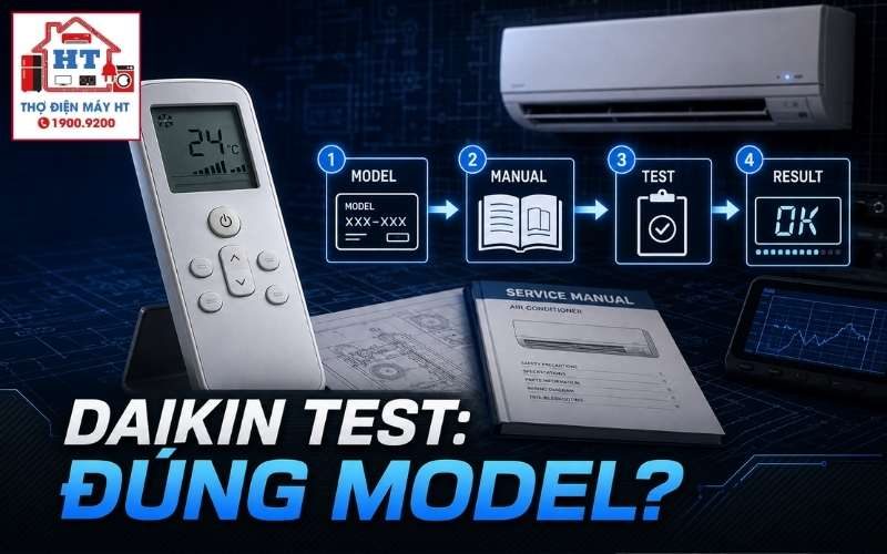 Daikin Test Operation: cách chạy thử và đọc kết quả theo model 1 Daikin Test Operation: cách chạy thử và đọc kết quả theo model