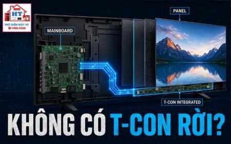 Khi nào Tivi không có bo T-Con rời? Cách nhận diện T-Con tích hợp