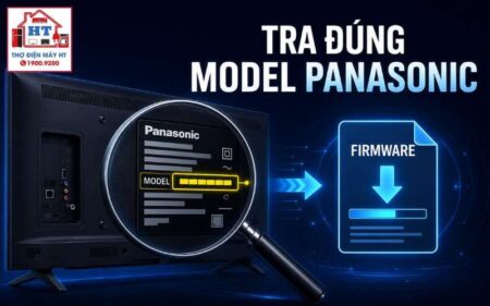 Cách tra Model Tivi Panasonic trước khi tải Firmware và tài liệu