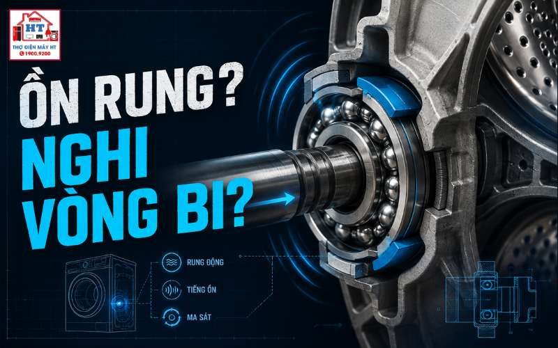 Vòng bi, bạc đạn máy giặt: chẩn đoán tiếng ồn và độ rơ 1 Vòng bi, bạc đạn máy giặt: chẩn đoán tiếng ồn và độ rơ