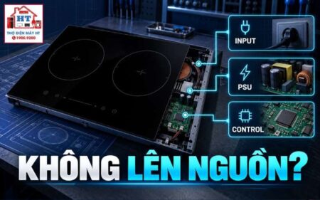 Bếp từ không lên nguồn: fault tree từ đầu vào đến MCU