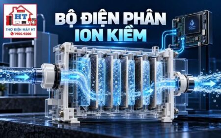 Bộ điện phân máy lọc nước ion kiềm: flow, TDS và điều khiển