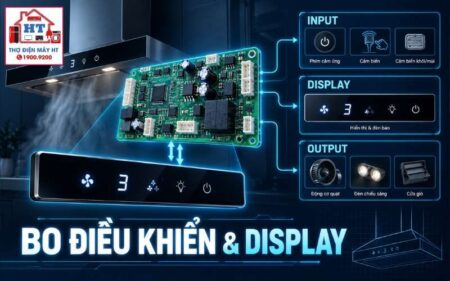 Bo Điều Khiển Máy Hút Mùi: MCU, Display, UI Và Fault Path