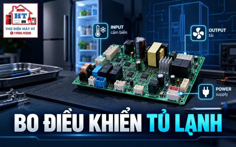 Bo điều khiển tủ lạnh: chẩn đoán input, logic và output