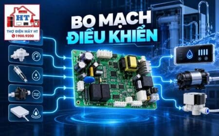 Bo mạch máy lọc nước: đường nguồn, tải, sensor và fault isolation