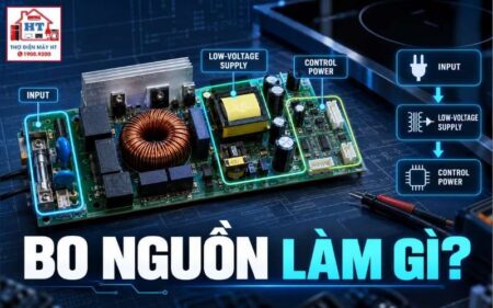 Bo nguồn bếp từ: SMPS, nguồn phụ và chẩn đoán mất nguồn