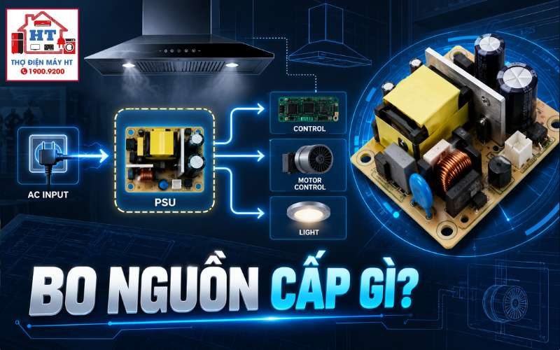 Bo Nguồn Máy Hút Mùi: PSU, Nguồn Cấp Và Hướng Chẩn Đoán 1 Bo Nguồn Máy Hút Mùi: PSU, Nguồn Cấp Và Hướng Chẩn Đoán