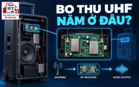 Bo thu UHF, mạch micro loa kéo: khối RF và audio-out