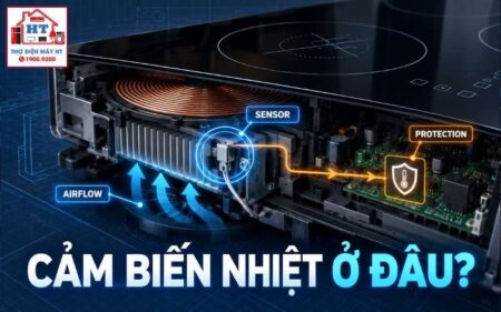 Cảm biến nhiệt bếp từ: bảo vệ quá nhiệt và chẩn đoán