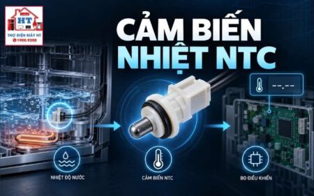 Cảm biến nhiệt NTC máy rửa bát: chức năng và lỗi