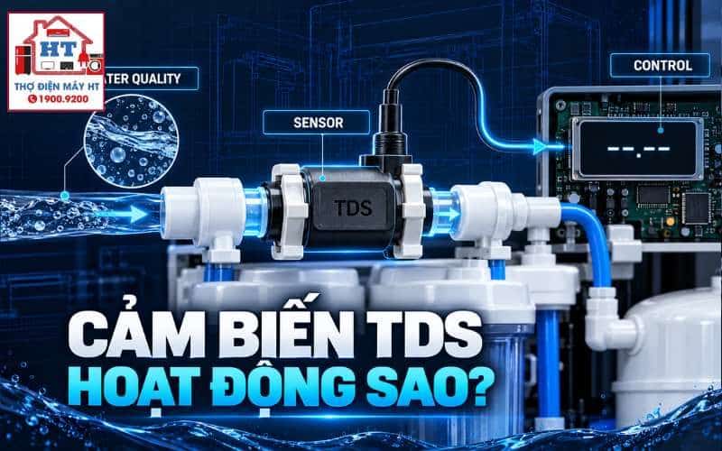 Cảm biến TDS máy lọc nước: vị trí đo, xác thực và sai lệch