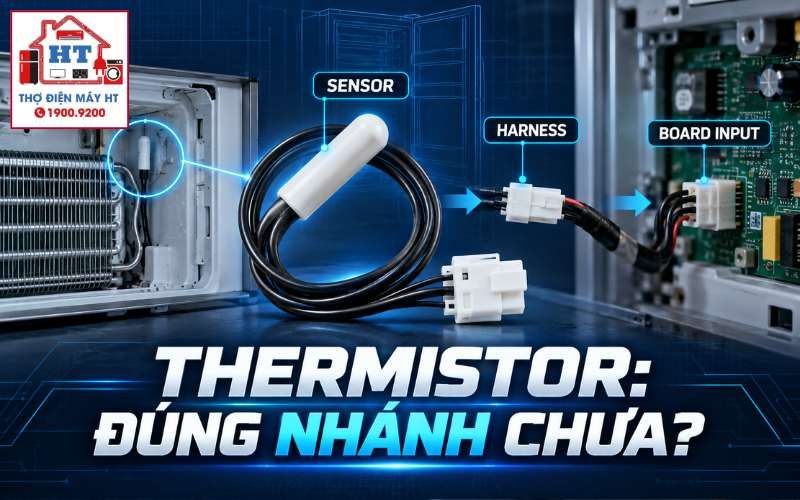 Thermistor tủ lạnh: kiểm tra cảm biến theo model, platform