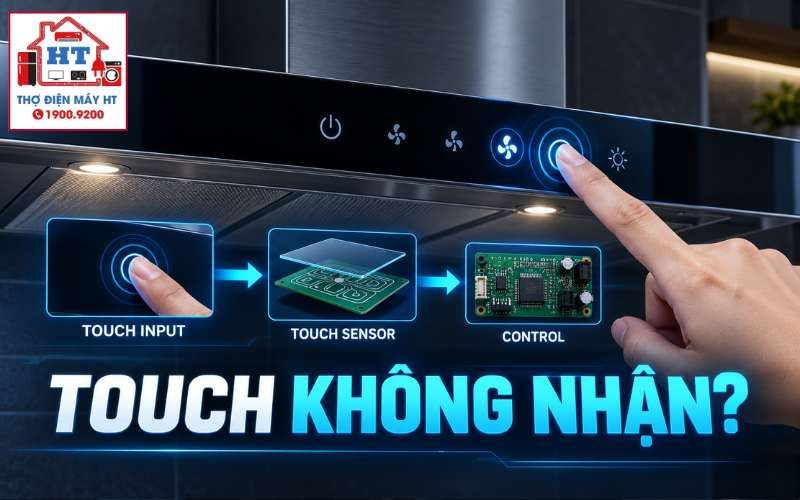 Cảm Ứng Touch Máy Hút Mùi: Input, Bo Điều Khiển Và Chẩn Đoán 1 Cảm Ứng Touch Máy Hút Mùi: Input, Bo Điều Khiển Và Chẩn Đoán