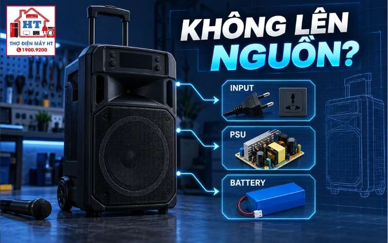 Loa kéo không lên nguồn: fault tree kiểm tra đường nguồn 1 Loa kéo không lên nguồn: fault tree kiểm tra đường nguồn