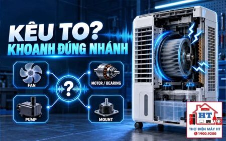Quạt điều hòa kêu to: chẩn đoán theo vị trí và trạng thái