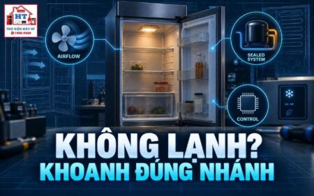 Chẩn đoán tủ lạnh không lạnh: fault tree theo bằng chứng