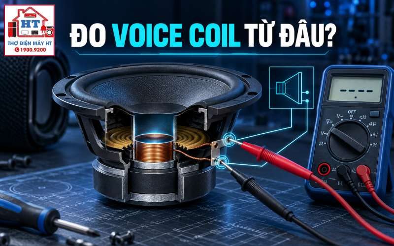Cách đo driver, voice coil loa kéo trong chẩn đoán kỹ thuật