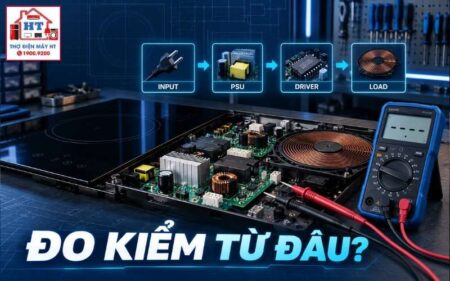 Đo kiểm bếp từ: quy trình theo từng khối mạch