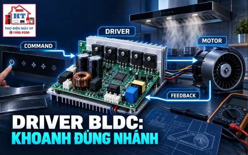 Driver BLDC Máy Hút Mùi: Inverter, Điều Khiển Motor Và Chẩn Đoán 1 Driver BLDC Máy Hút Mùi: Inverter, Điều Khiển Motor Và Chẩn Đoán