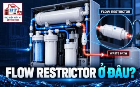 Flow restrictor máy lọc nước: vai trò với áp màng và nước thải