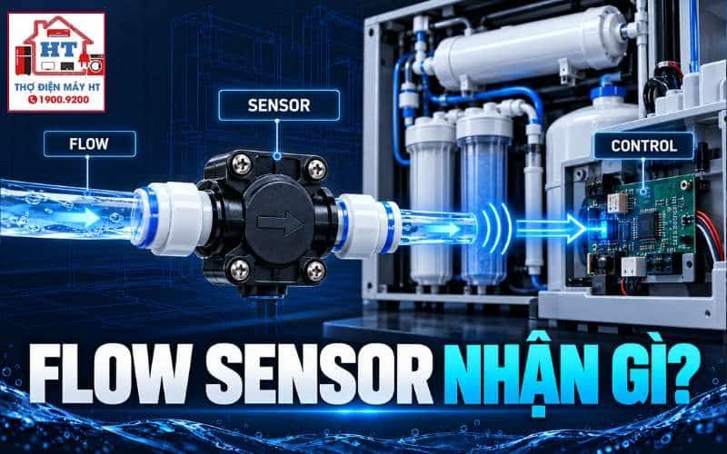 Flow sensor máy lọc nước: tín hiệu lưu lượng và cách xác thực
