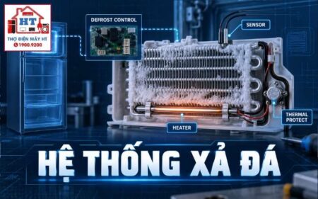 Hệ thống xả đá tủ lạnh: fault tree heater, sensor, control