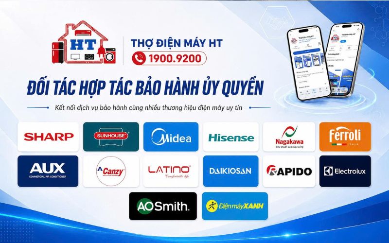 Chứng nhận đối tác bảo hành ủy quyền Giấy chứng nhận đối tác bảo hành ủy quyền của một trung tâm sửa chữa điện máy, điện lạnh