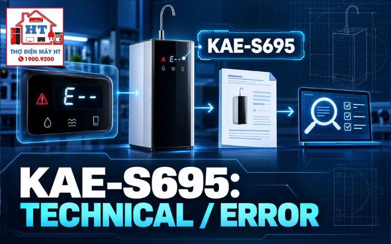 Karofi KAE-S695: TDS, flow, điện phân và hệ mã lỗi