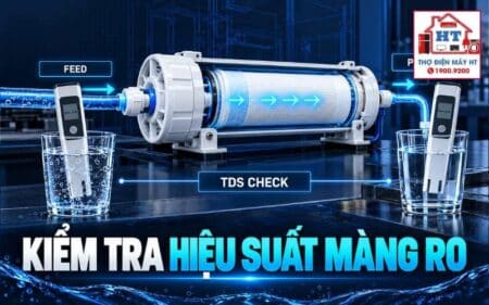 Kiểm tra hiệu suất màng RO: TDS, lưu lượng và rejection rate