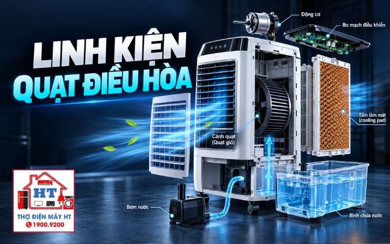 Linh kiện quạt điều hòa: chức năng và quan hệ hệ thống