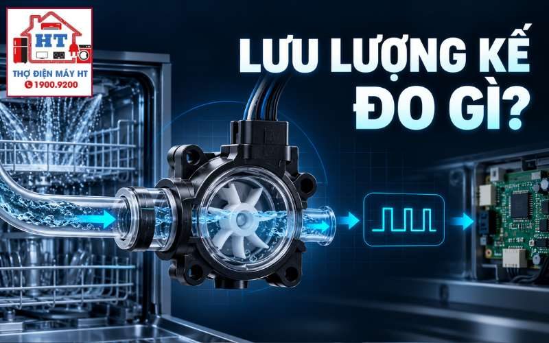 Lưu lượng kế máy rửa bát: chức năng, phản hồi và lỗi 1 Lưu lượng kế máy rửa bát: chức năng, phản hồi và lỗi
