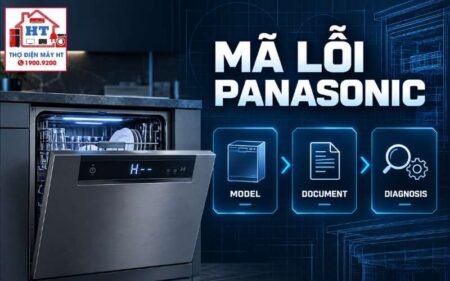 Mã lỗi máy rửa bát Panasonic: tra cảnh báo theo đúng model