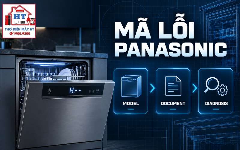 Mã lỗi máy rửa bát Panasonic: tra cảnh báo theo đúng model 1 Mã lỗi máy rửa bát Panasonic: tra cảnh báo theo đúng model