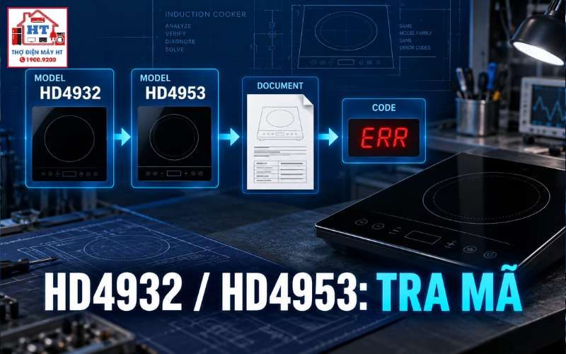 Philips HD4932/HD4953: mã lỗi theo model family