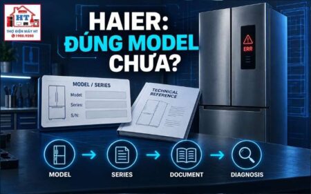 Mã lỗi tủ lạnh Haier: hub theo model, series và kiểu báo lỗi