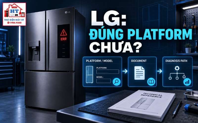 Mã lỗi tủ lạnh LG: hub chẩn đoán theo model và platform 1 Mã lỗi tủ lạnh LG: hub chẩn đoán theo model và platform