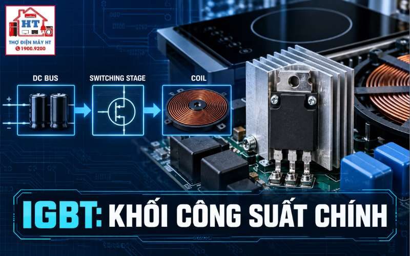 Mạch công suất IGBT bếp từ: cấu trúc và hướng chẩn đoán 1 Mạch công suất IGBT bếp từ: cấu trúc và hướng chẩn đoán