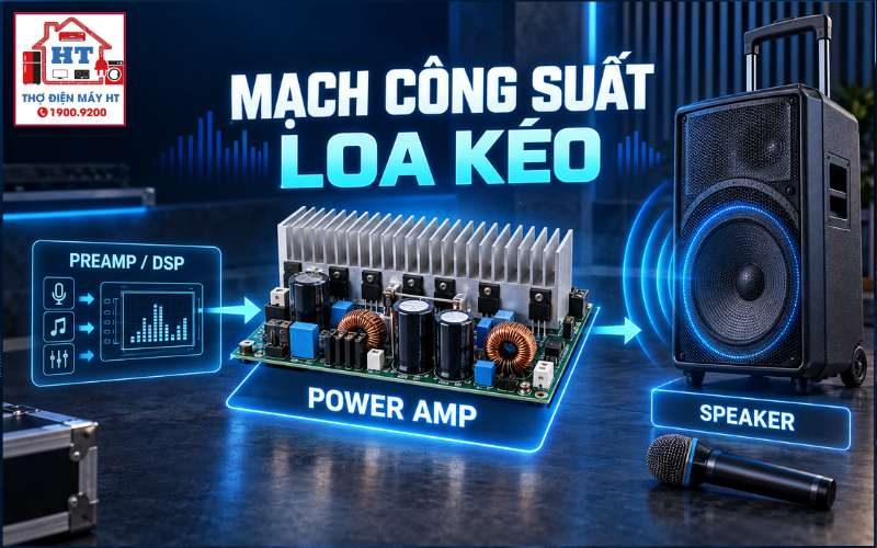 Mạch công suất loa kéo: signal path, output stage, protection 1 Mạch công suất loa kéo: signal path, output stage, protection