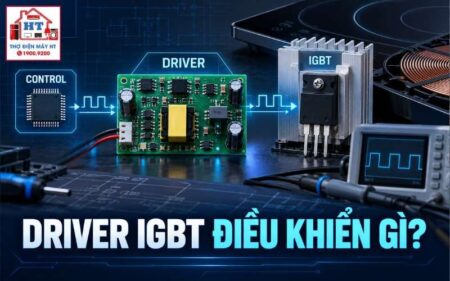 Mạch driver IGBT bếp từ: điều khiển cổng và bảo vệ công suất