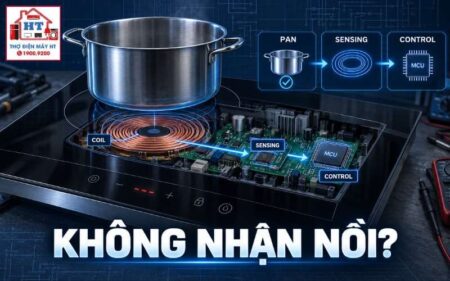 Mạch nhận nồi bếp từ: pan detection và hướng chẩn đoán