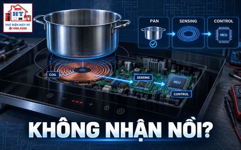 Mạch nhận nồi bếp từ: pan detection và hướng chẩn đoán