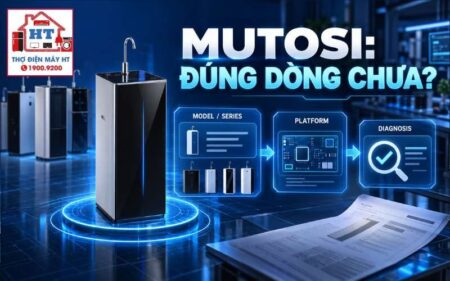 Máy lọc nước Mutosi: route RO thường, áp thấp và nóng/lạnh