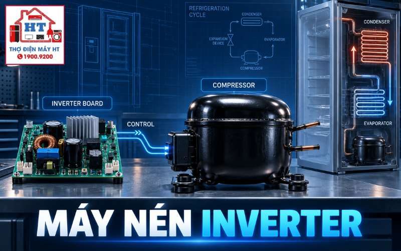 Máy nén inverter tủ lạnh: cấu trúc và quy trình kiểm tra 1 Máy nén inverter tủ lạnh: cấu trúc và quy trình kiểm tra