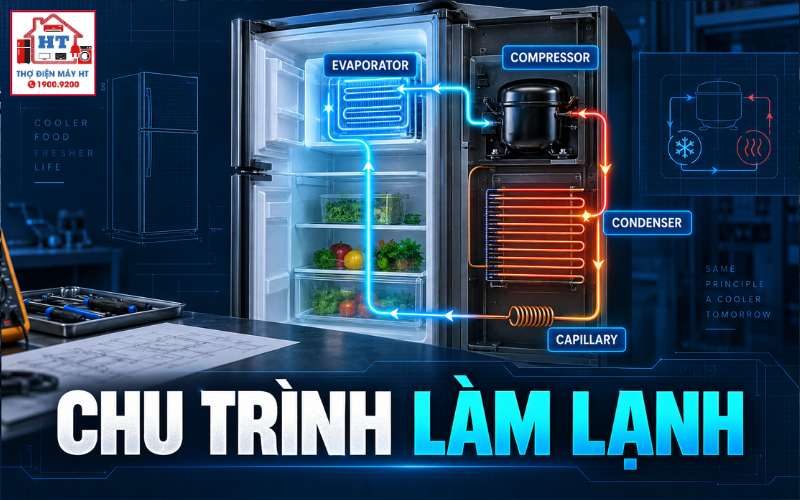 Nguyên lý chu trình làm lạnh tủ lạnh: đọc đúng hệ thống
