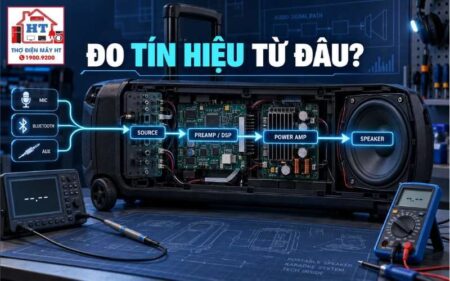 Quy trình đo loa kéo: signal tracing từ nguồn đến driver