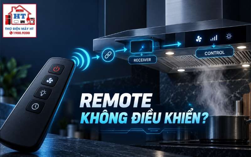 Remote Máy Hút Mùi IR/RF: Receiver, Pairing Và Hướng Chẩn Đoán 1 Remote Máy Hút Mùi IR/RF: Receiver, Pairing Và Hướng Chẩn Đoán