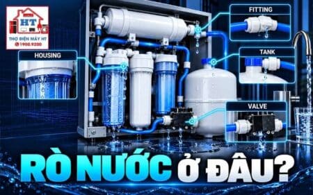 Rò nước máy lọc nước: chẩn đoán theo đường thủy lực